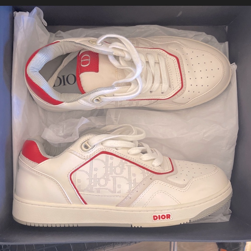 Dior B27 Men’s Sneakers. Size 42 White/Red